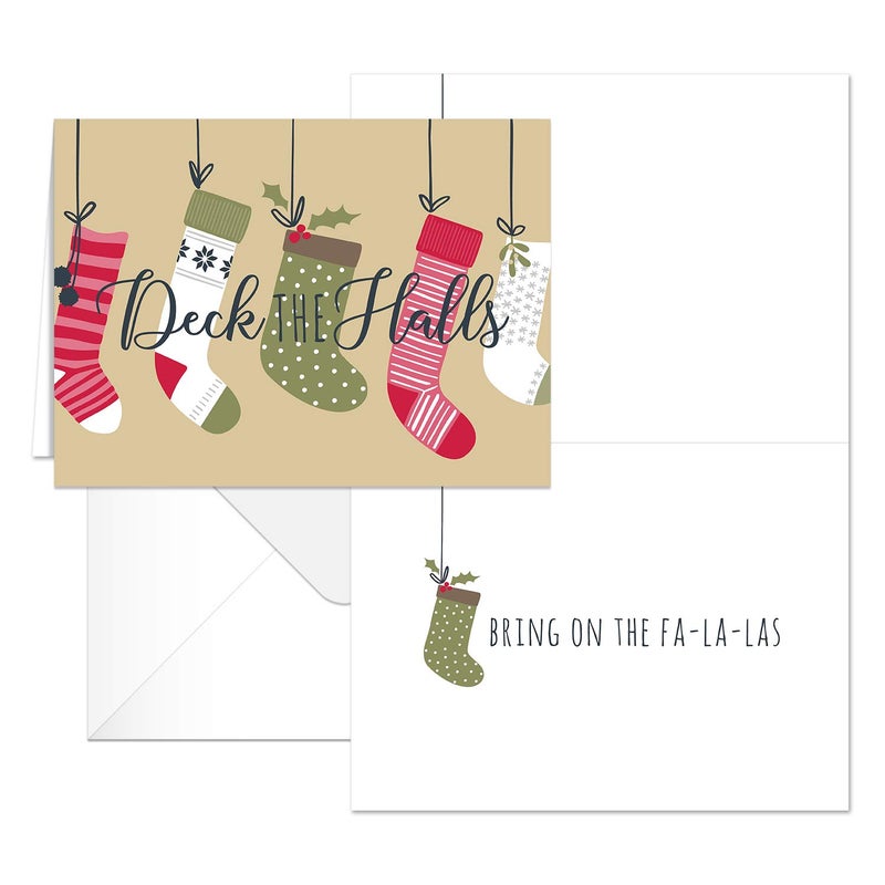 Canopy Street Festive Season Christmas Cards / 25 Holiday Cards With White Envelopes / 5 Winter Seasonal Designs / 4 5/8" x 6 1/4" Holiday Greeting Cards - Image 5